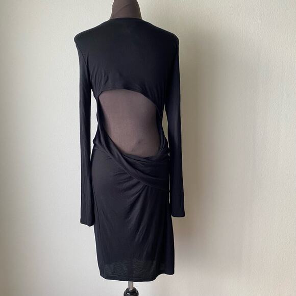 Haute‎ Hippie sz M long sleeve back cut out midi dress NWT - Picture 9 of 12